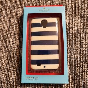 🔥 Kate Spade Hardshell Phone Case Samsung Galaxy New Box Dark Blue White Stripe